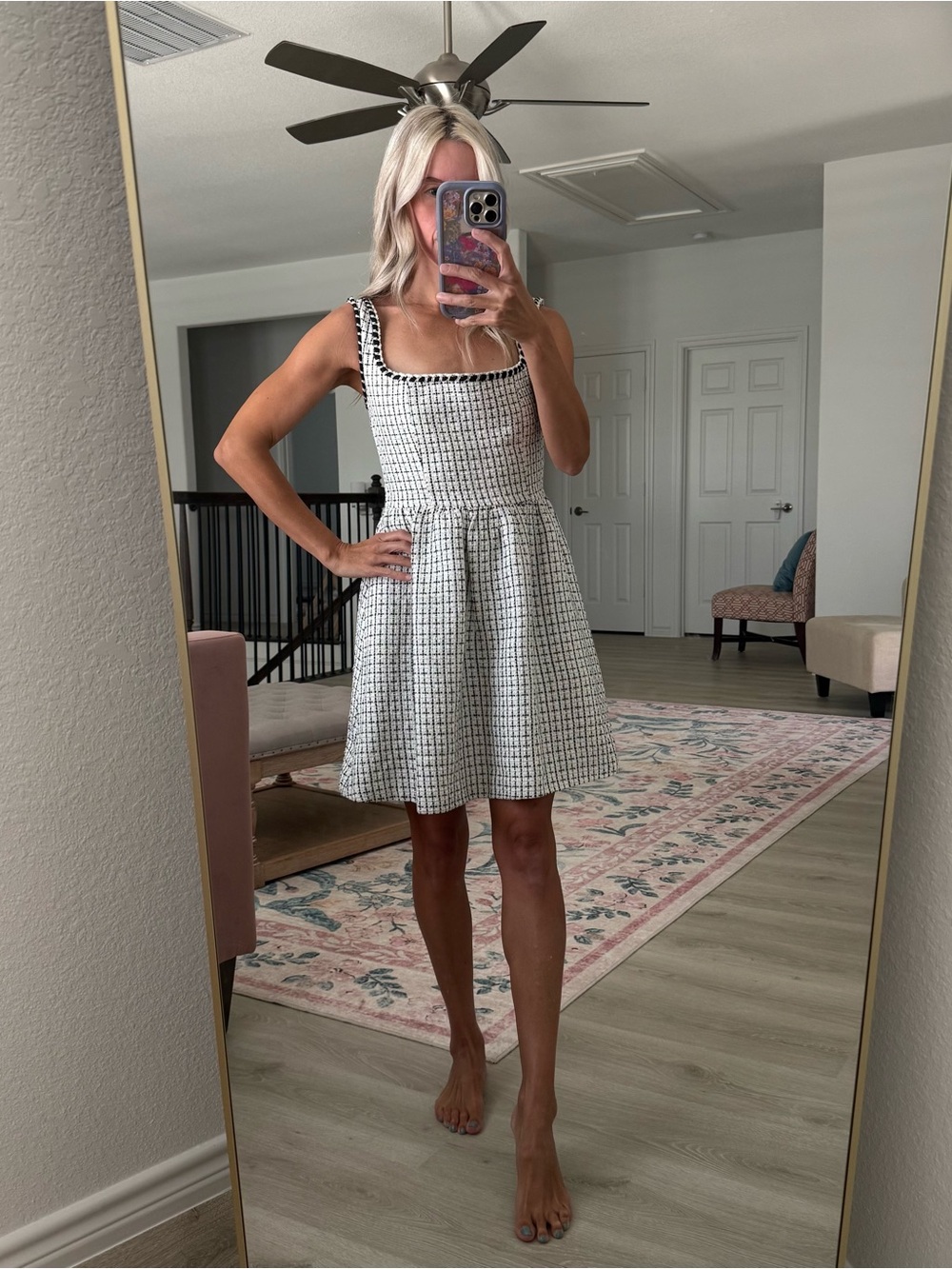 Women’s XS tweed old money style dress